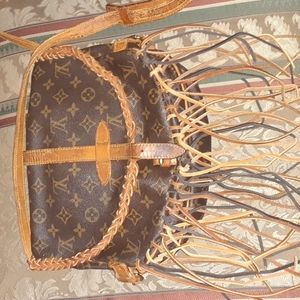 Boho fringed louis vuitton samur